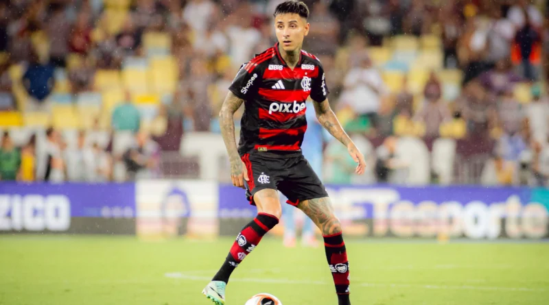 Pulgar em campo pelo Flamengo